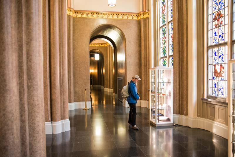 Foto von goldenen Raum im Roten Rathaus