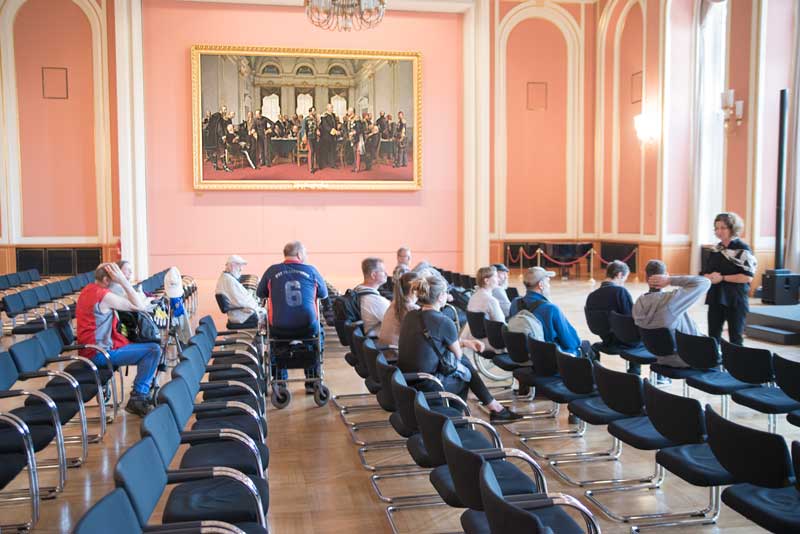 Foto eines Versammlungssaal im Roten Rathaus